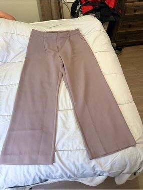 DKNY Wide-Leg Pants in Mauve